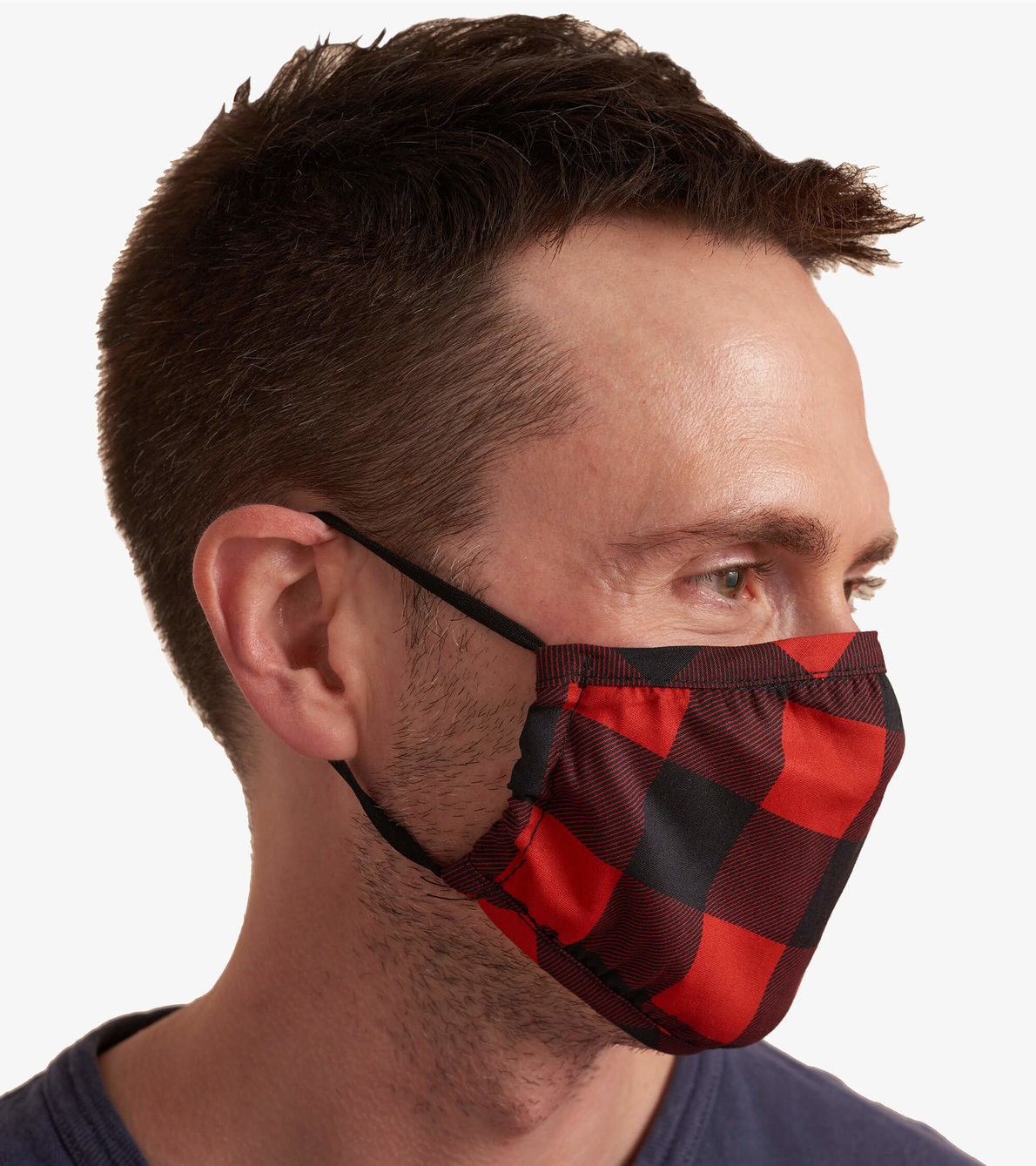 View larger image of Non-Medical Reusable Adult Face Mask - Red Buffalo Plaid