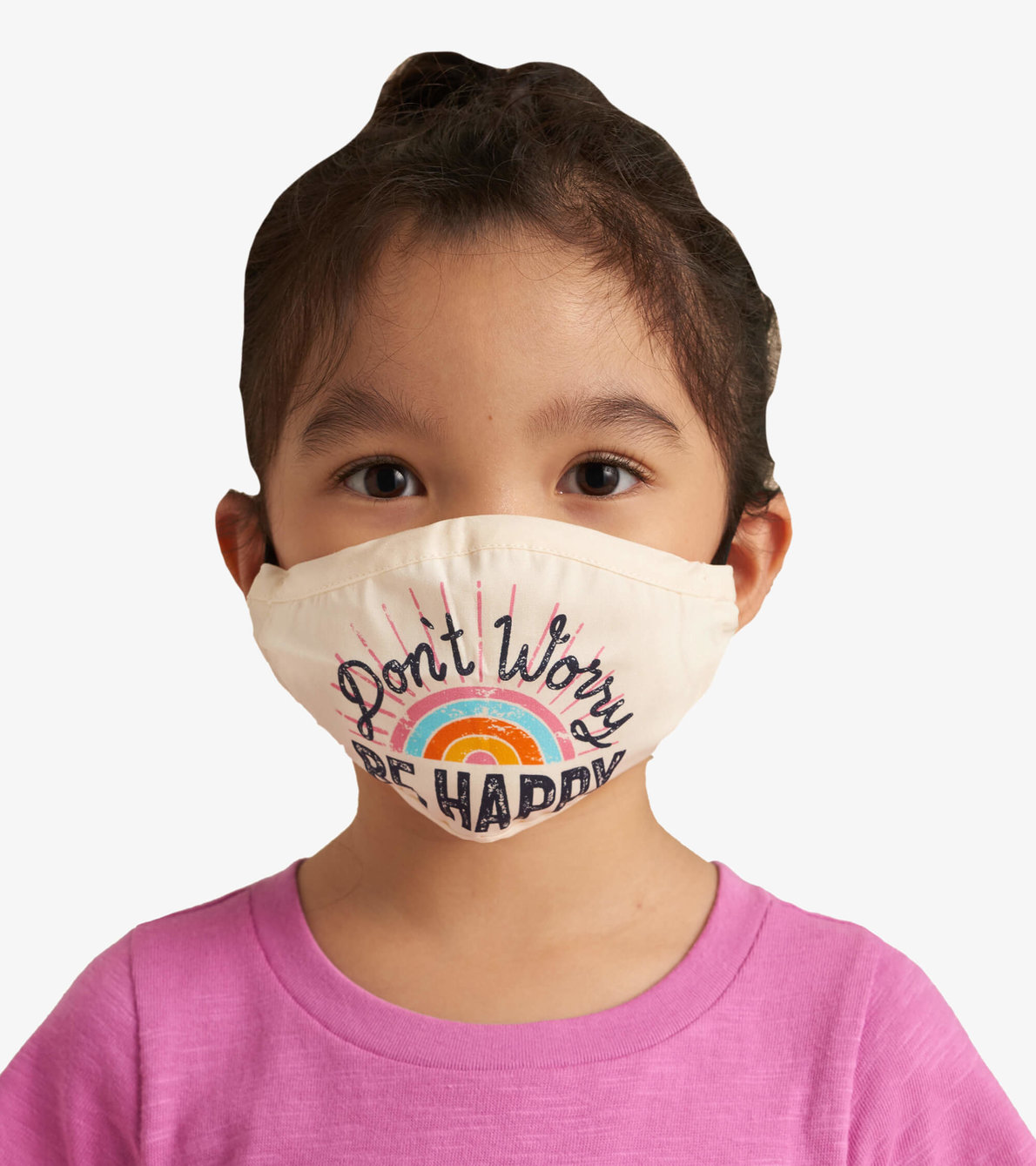 View larger image of Non-Medical Reusable Toddler Face Mask - Don't Worry Be Happy