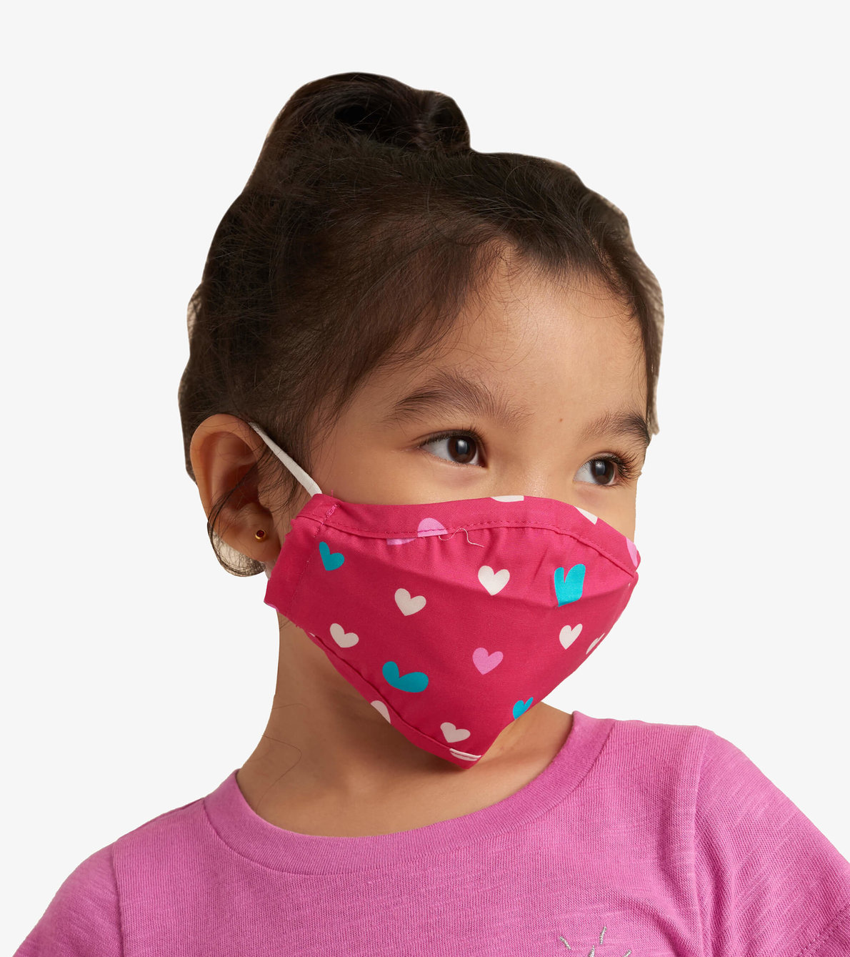 View larger image of Non-Medical Reusable Toddler Face Mask - Lovely Hearts
