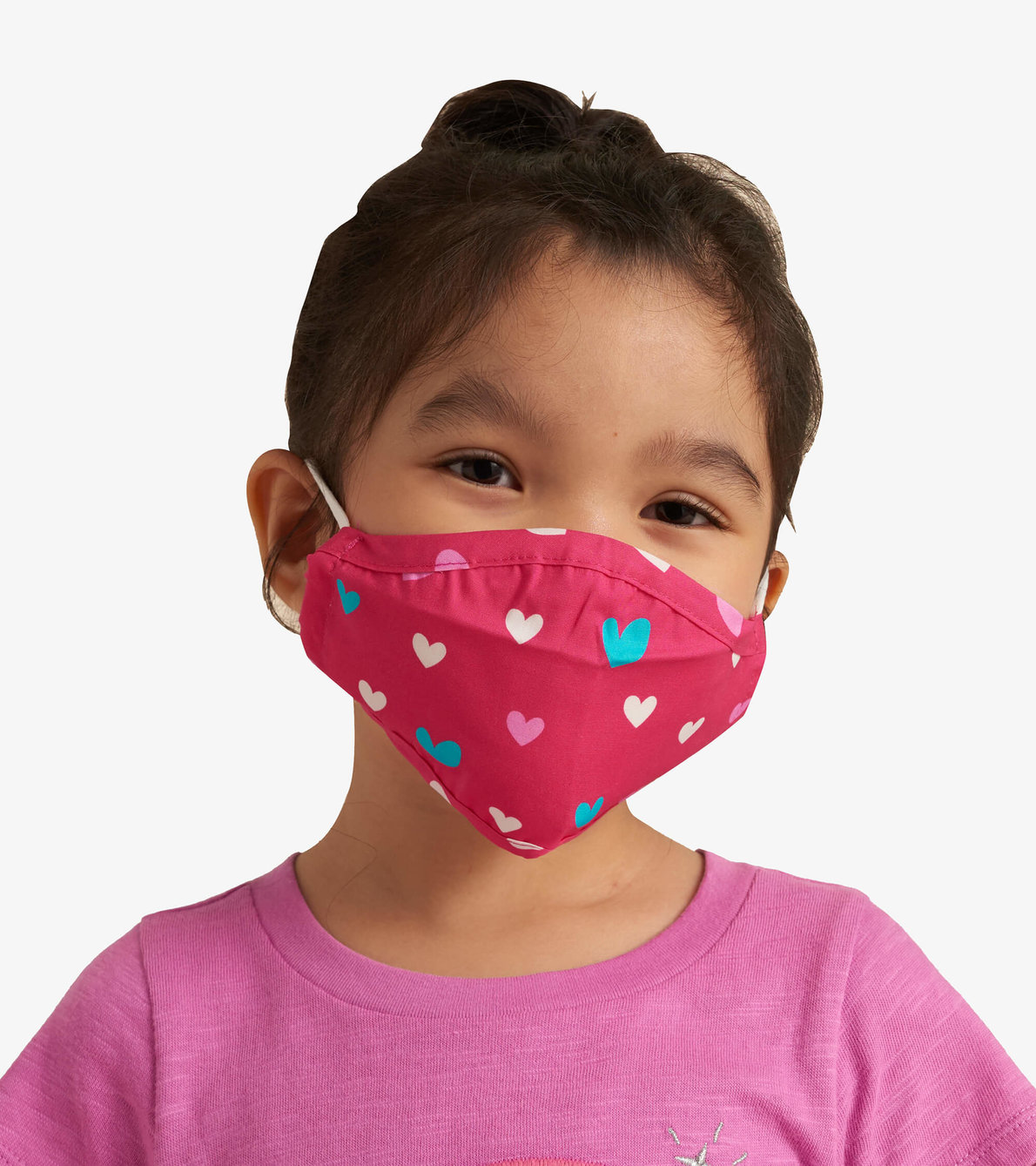 View larger image of Non-Medical Reusable Toddler Face Mask - Lovely Hearts