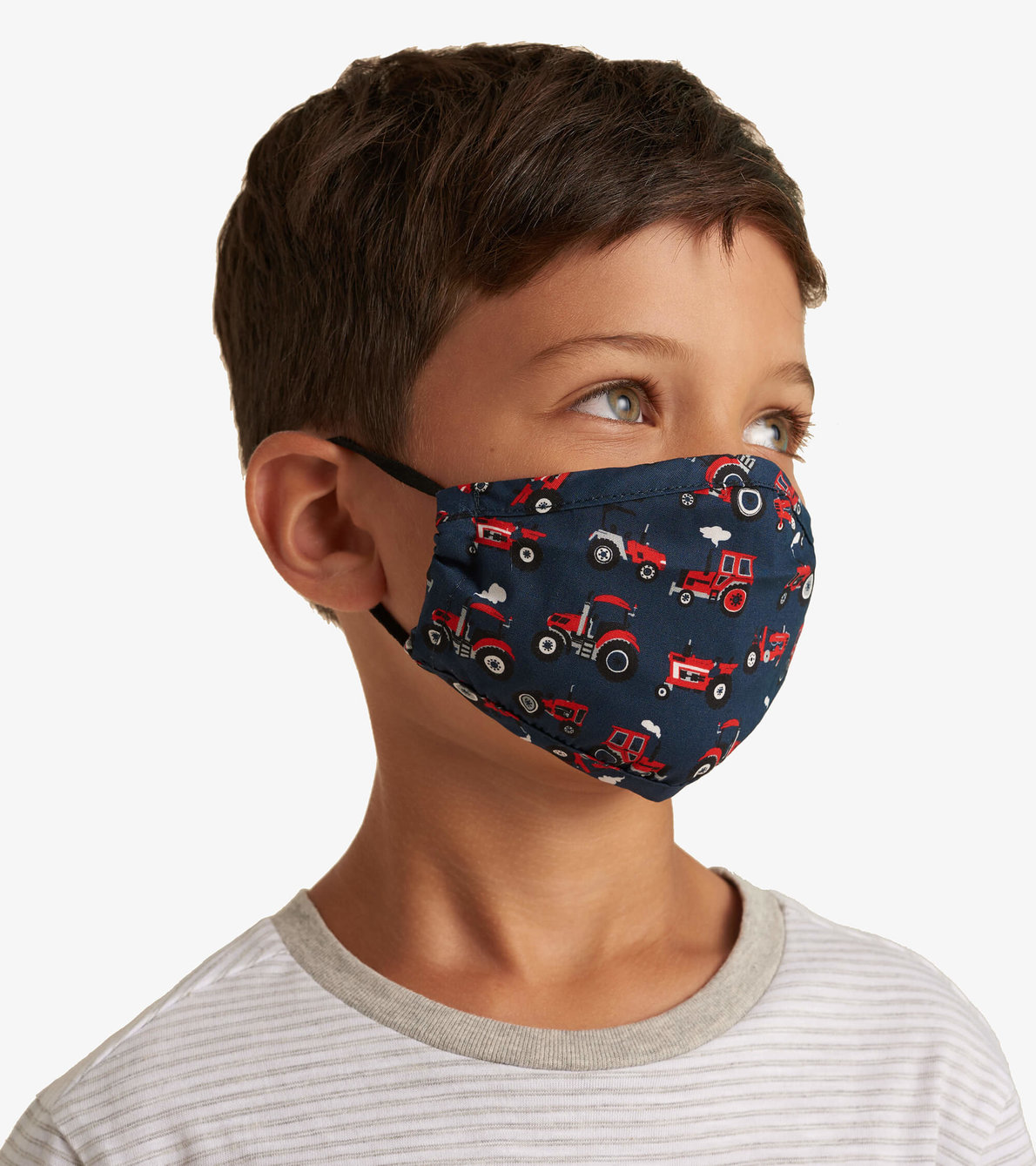 View larger image of Non-Medical Reusable Toddler Face Mask - Red Farm Tractors
