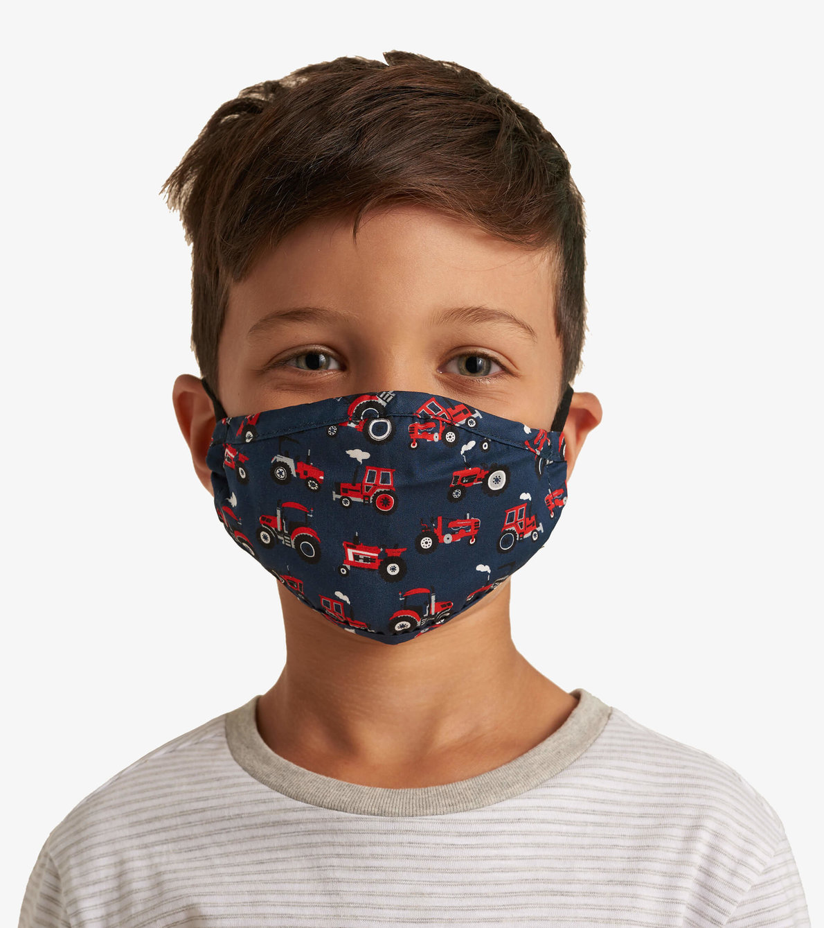 View larger image of Non-Medical Reusable Toddler Face Mask - Red Farm Tractors