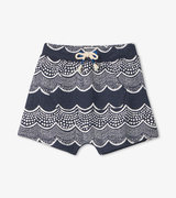 Ocean Waves Baby Kanga Pocket Shorts