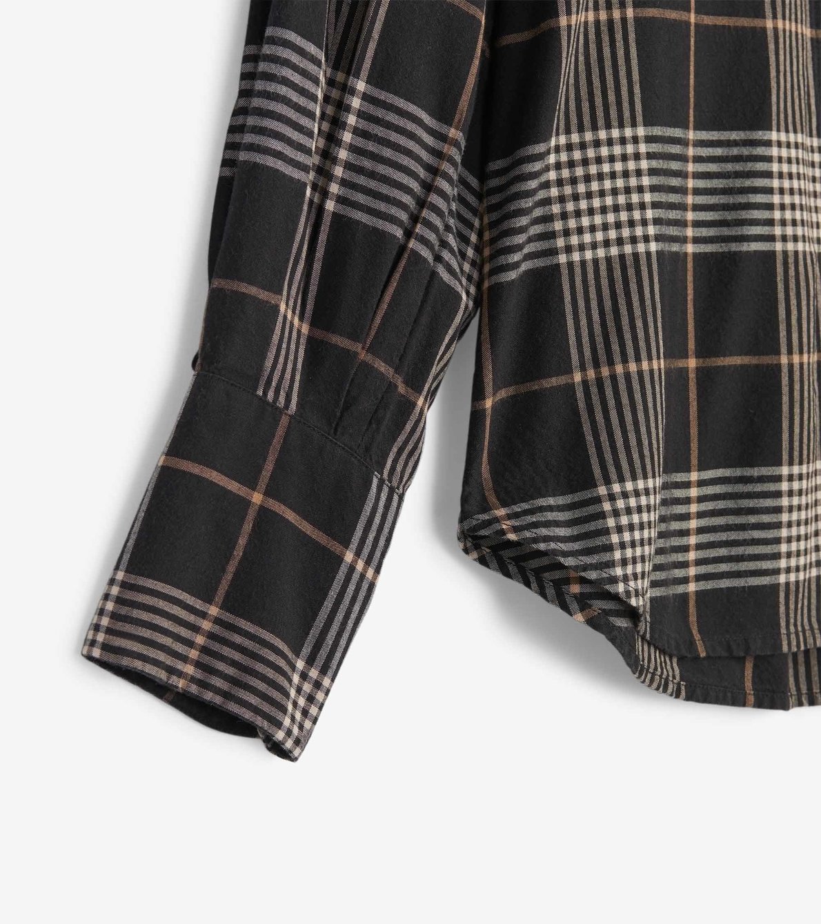 View larger image of Olivia Blouse - Black Check Plaid