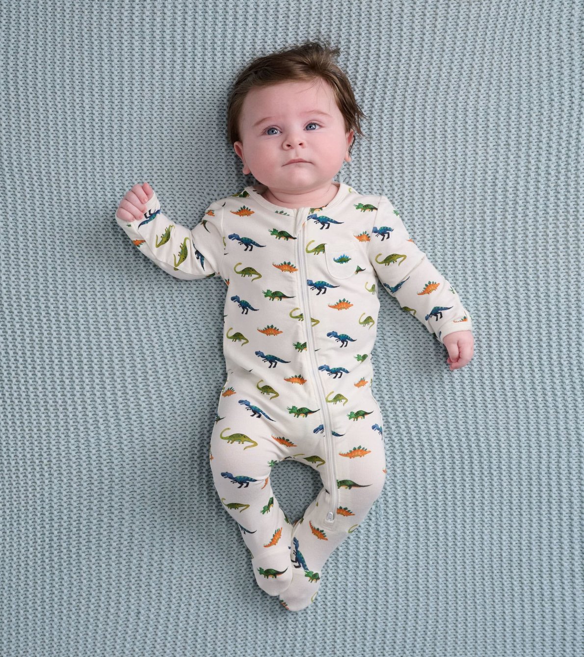 View larger image of Painted Dinos Baby Footed Coverall