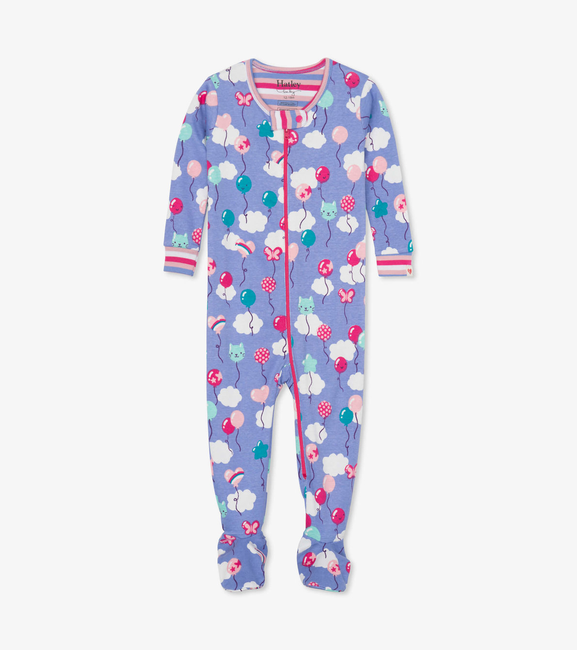 View larger image of Party Balloons Organic Cotton Footed Coverall