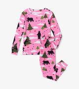 Pink Big Bear Hug Pajama Set