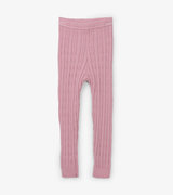 Pink Cable Knit Baby Tights