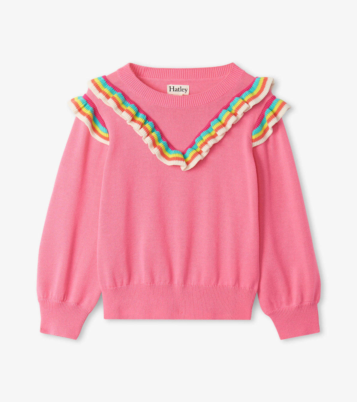 View larger image of Pink Carnation Ruffle Sweater