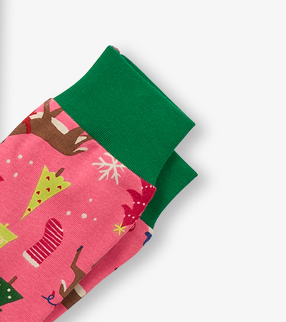 Agrandir l'image de Pyjama pour enfant – Matin de Noël sur fond rose