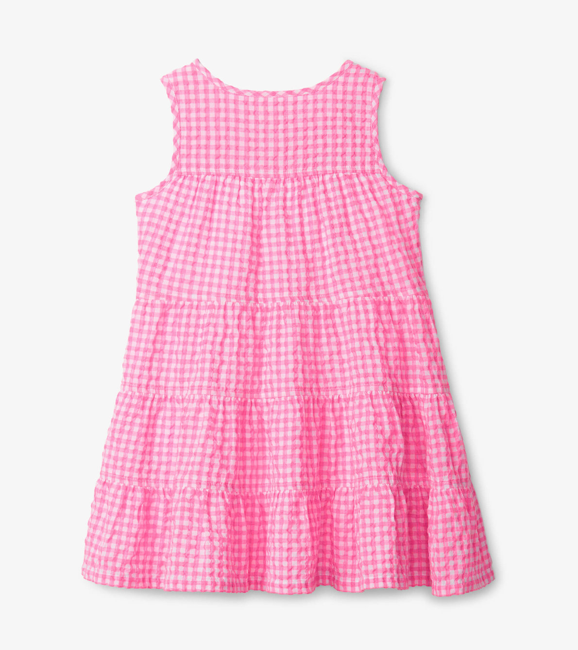 View larger image of Pink Gingham Tiered Dress