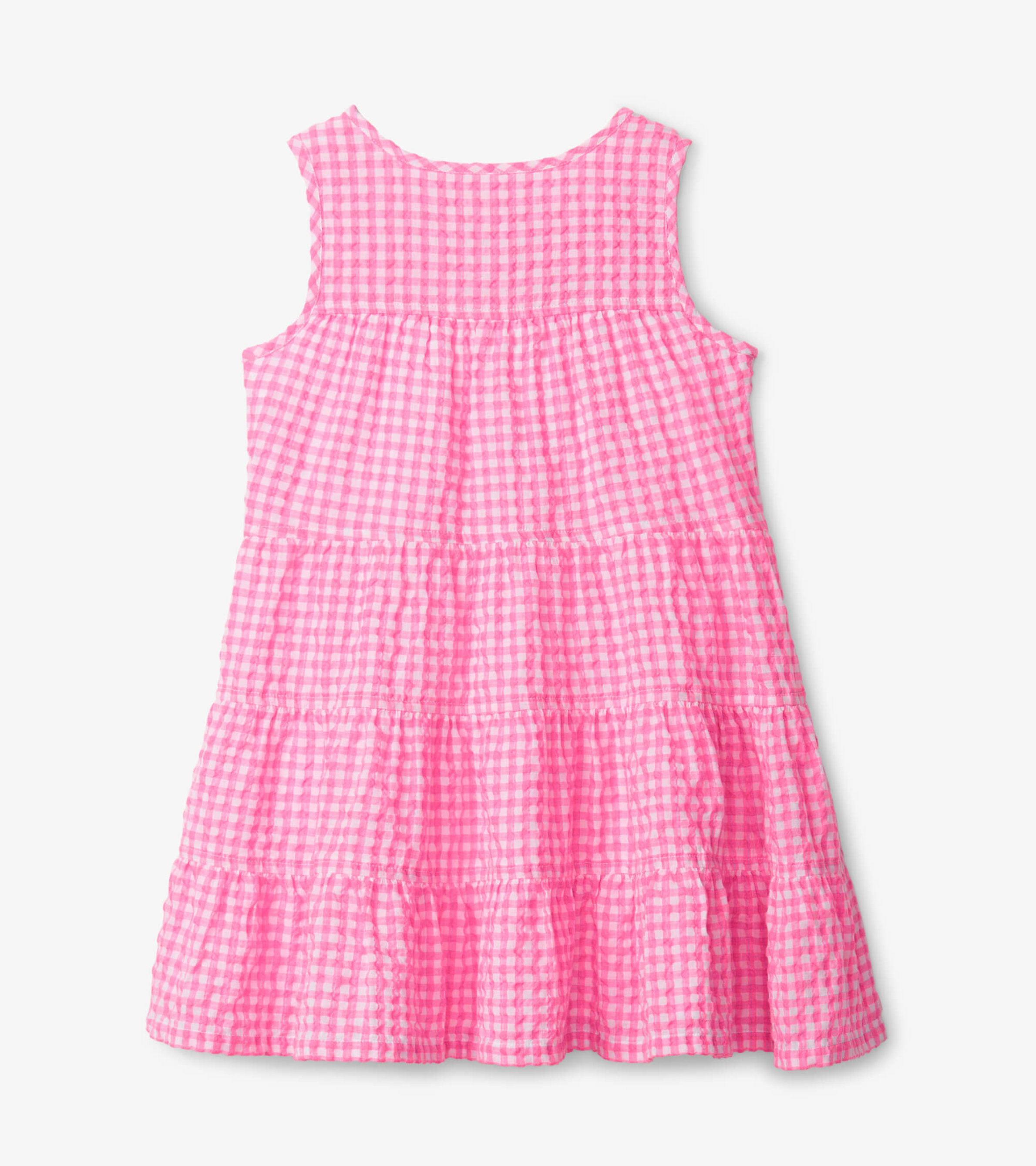 Pink Gingham Dress, Vintage Cotton Dress, Puff Sleeve Smock Dress, Shirred  Babydoll Dress, Sun Dress, Holiday Party Dresses for Women 