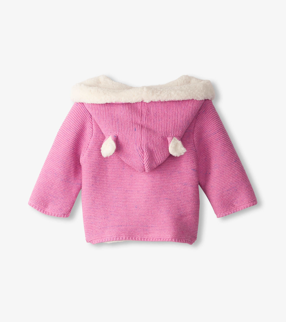View larger image of Pink Melange Sherpa Lined Baby Sweater