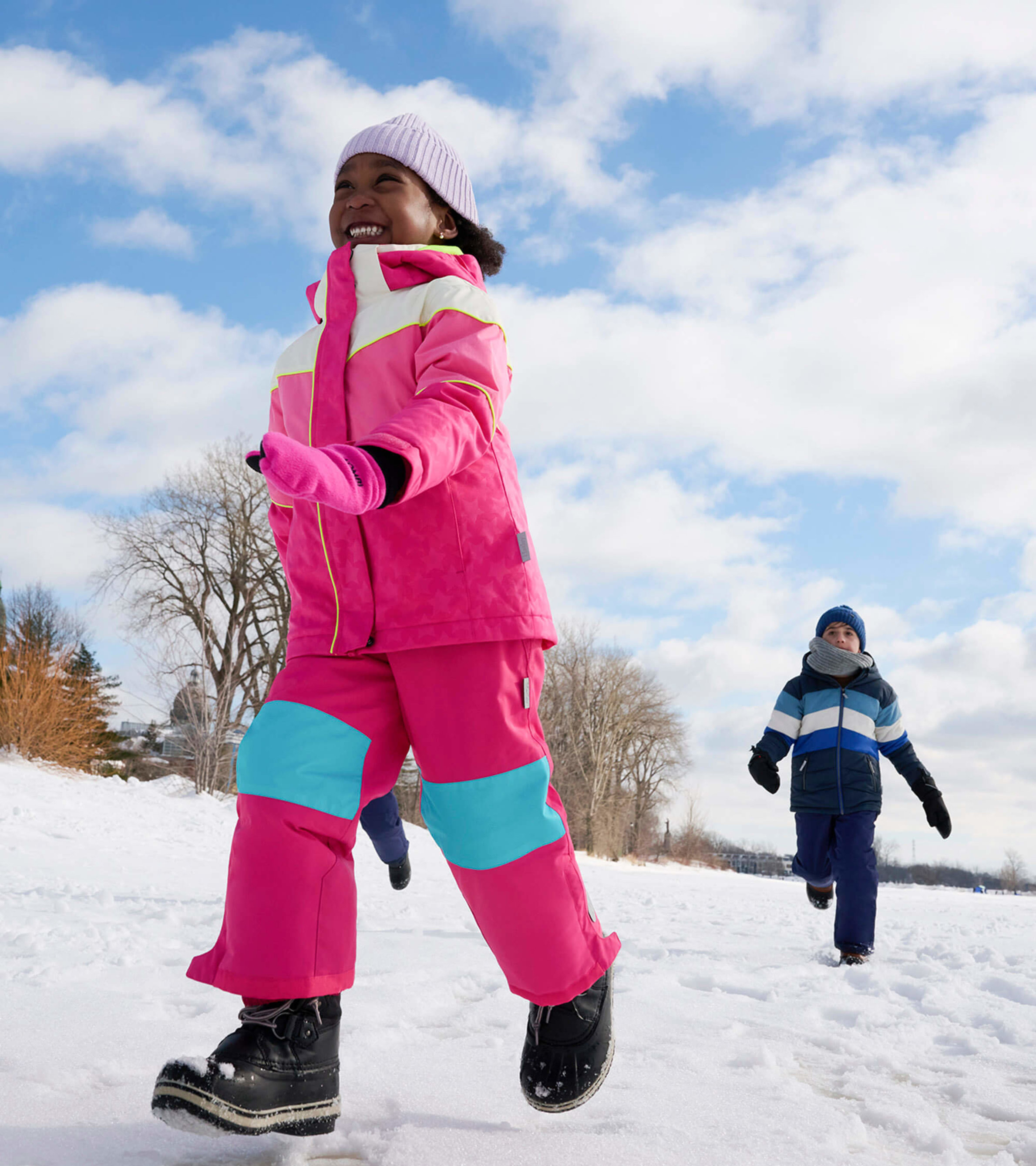 DTBPRQ Kids Snow Ski Pants Hiking Boys Girls Outdoor Waterproof Windproof  Fleece Warm Snowboard Pants 