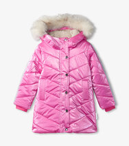 Hatley US Puffer Jacket Star Pink Kids -