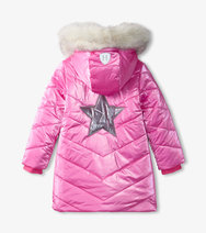 Pink Star Kids Puffer Jacket - Hatley US