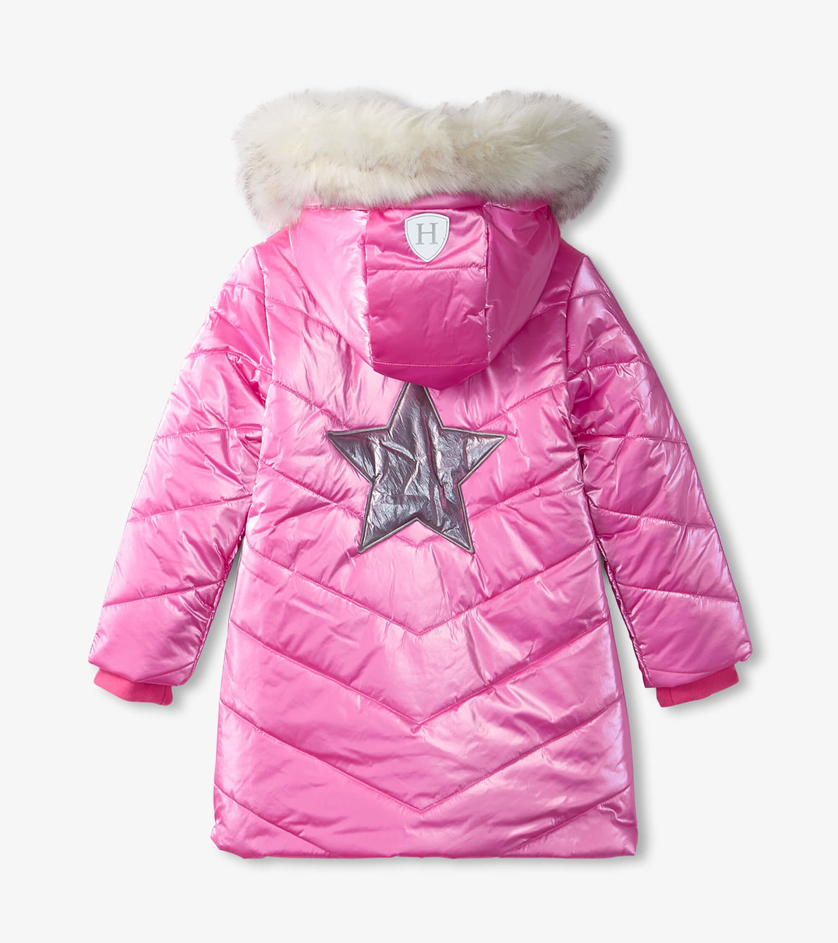 Agrandir l'image de Manteau matelassé pour enfant – Étoile rose