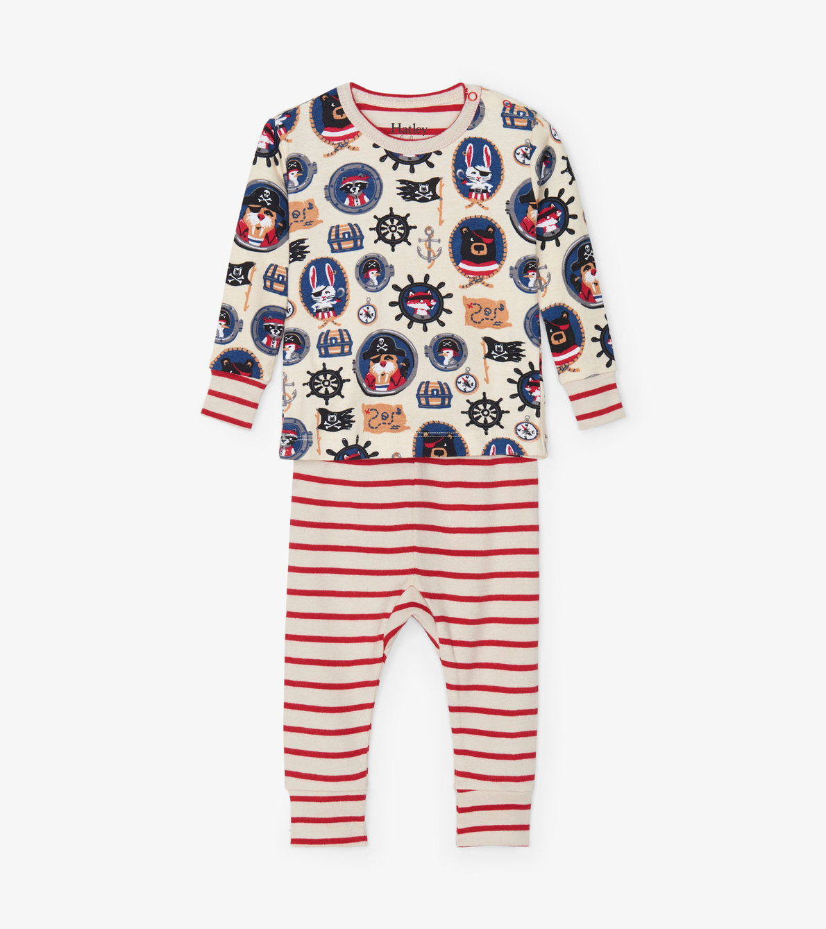 View larger image of Pirate Portraits Baby Pajama Set