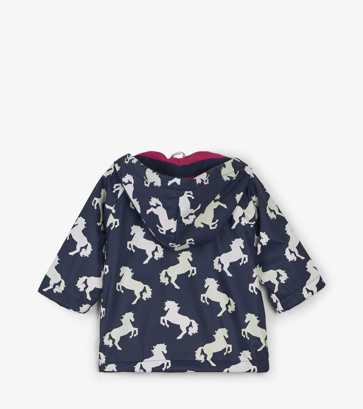 View larger image of Playful Horses Colour Changing Baby Raincoat