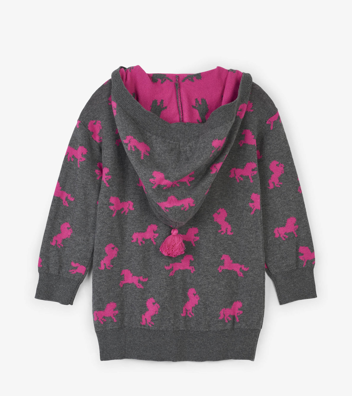 View larger image of Playful Horses Hooded Cardigan