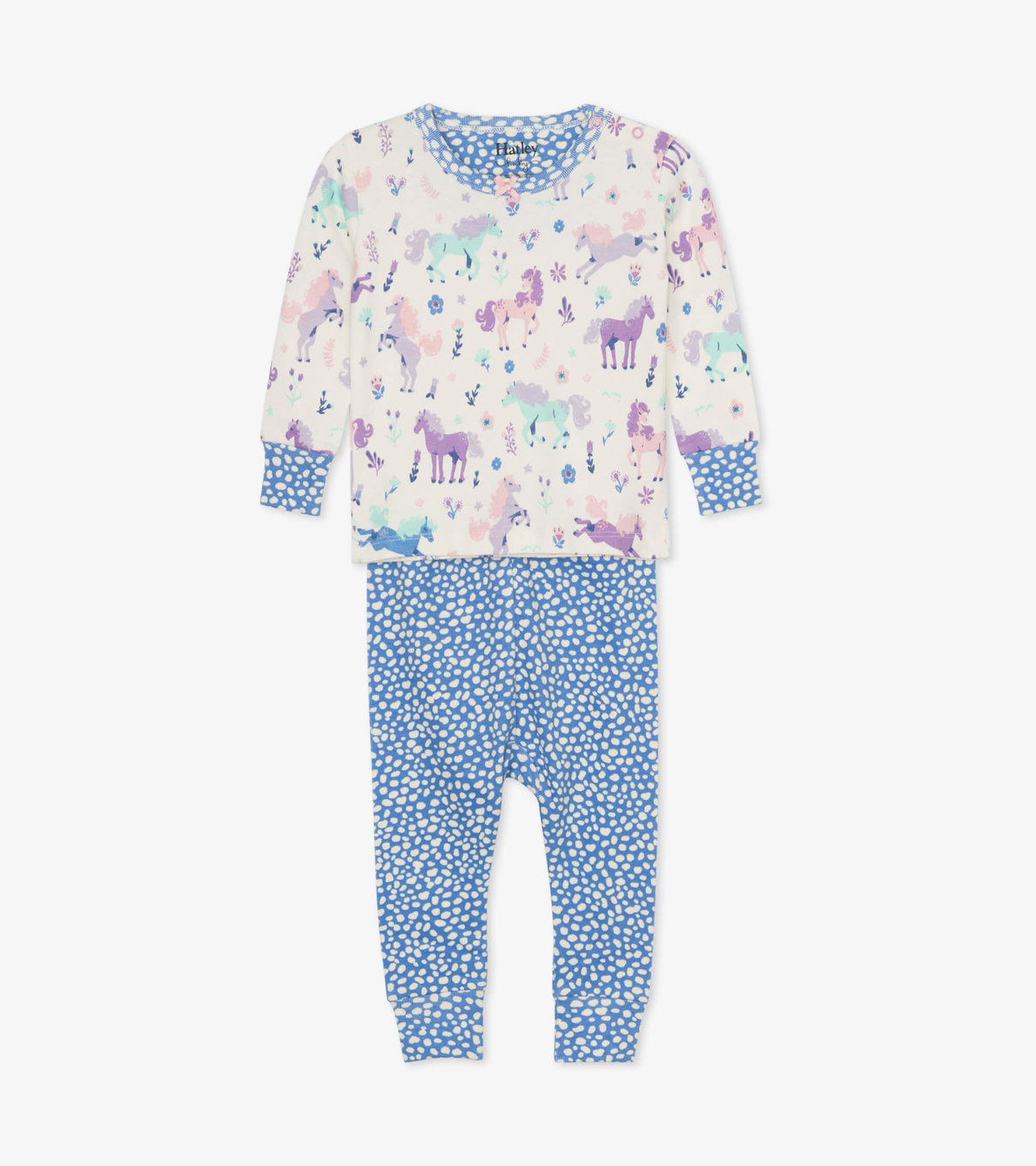 Agrandir l'image de Pyjama en coton biologique pour bébé – Pouliches enjouées