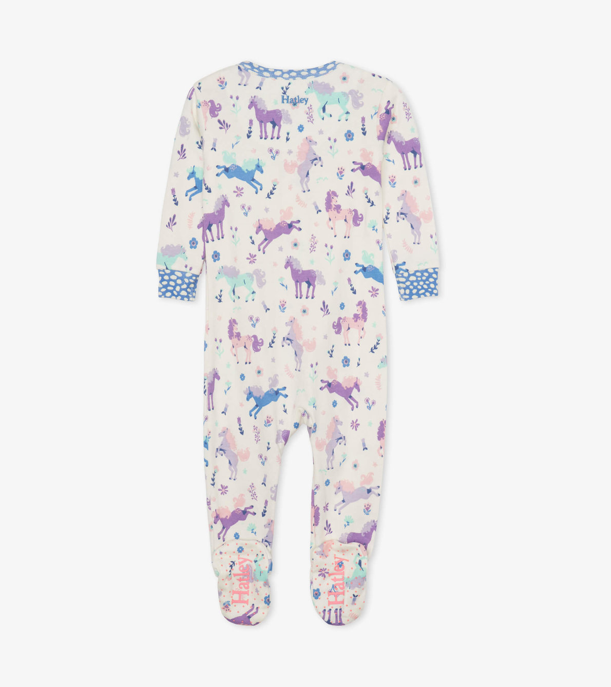 View larger image of Playful Ponies Organic Cotton Footed Coverall