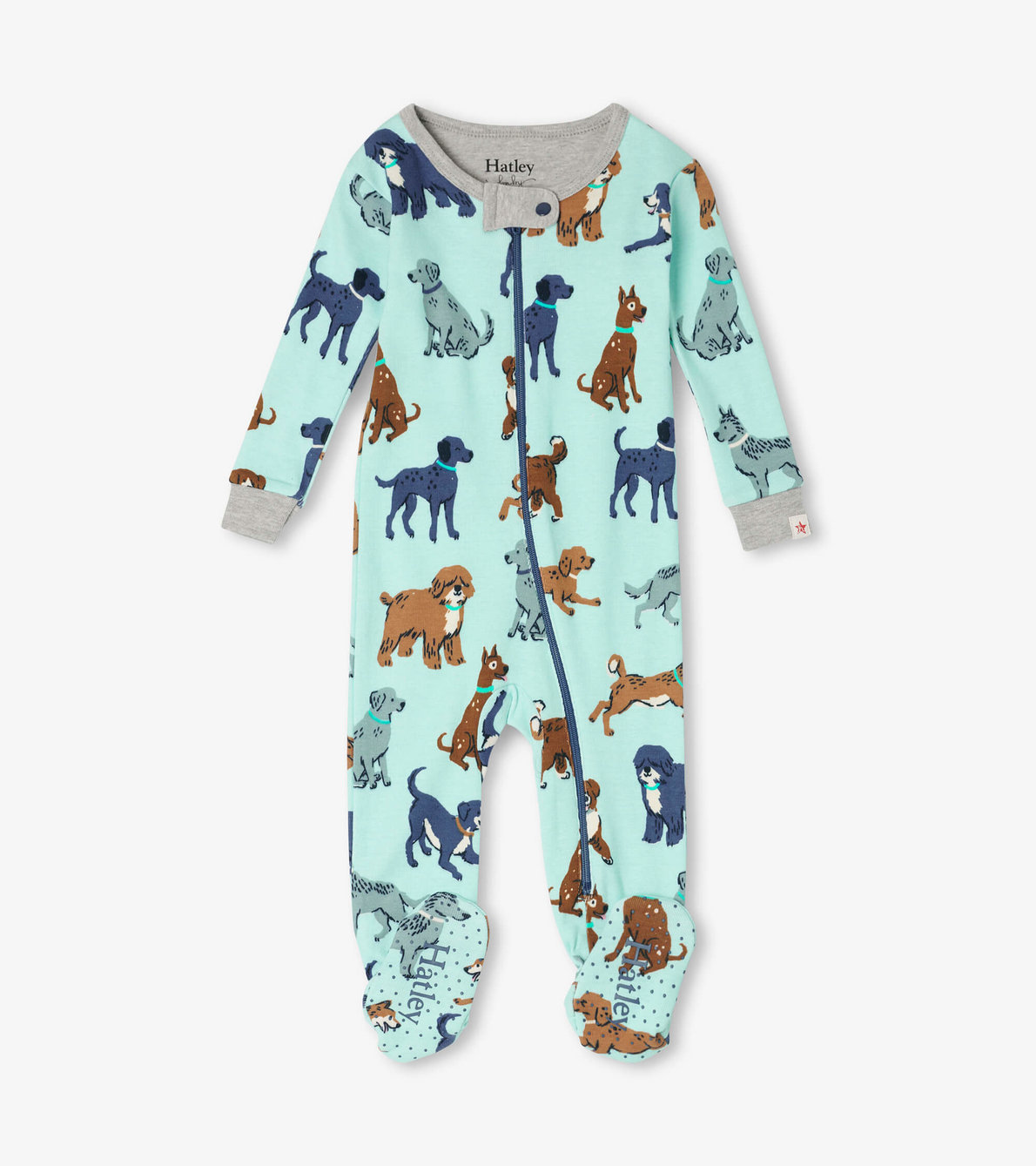 View larger image of Playful Puppies Organic Cotton Baby Footed Sleeper