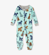 Playful Puppies Organic Cotton Baby Footed Sleeper
