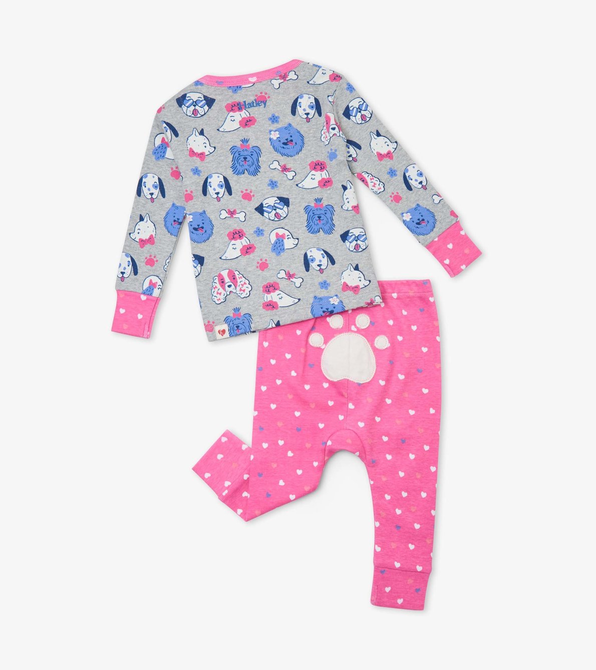 Agrandir l'image de Pyjama en coton biologique pour bébé – Chiots espiègles