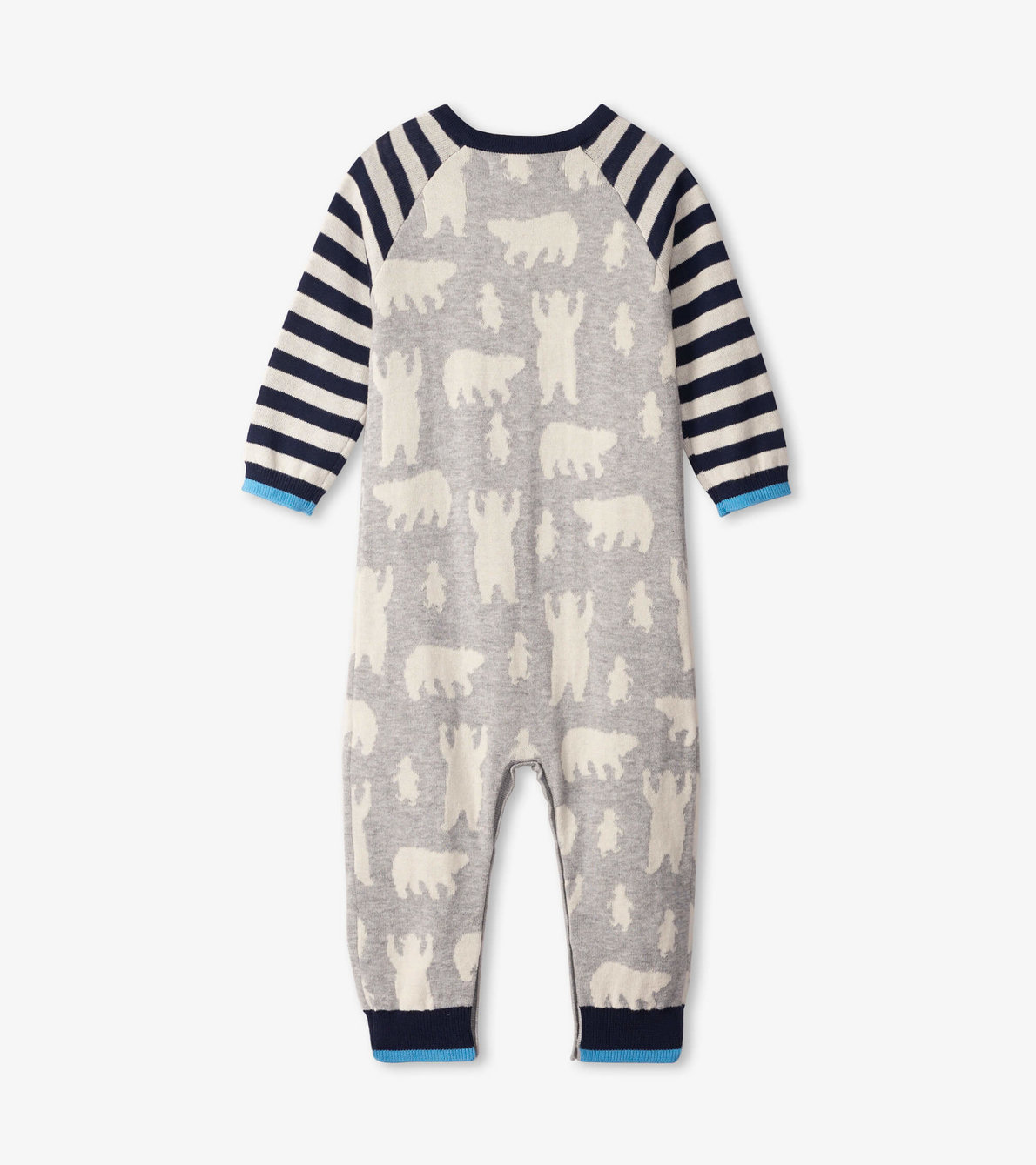 View larger image of Polar Bear Silhouette Baby Sweater Romper