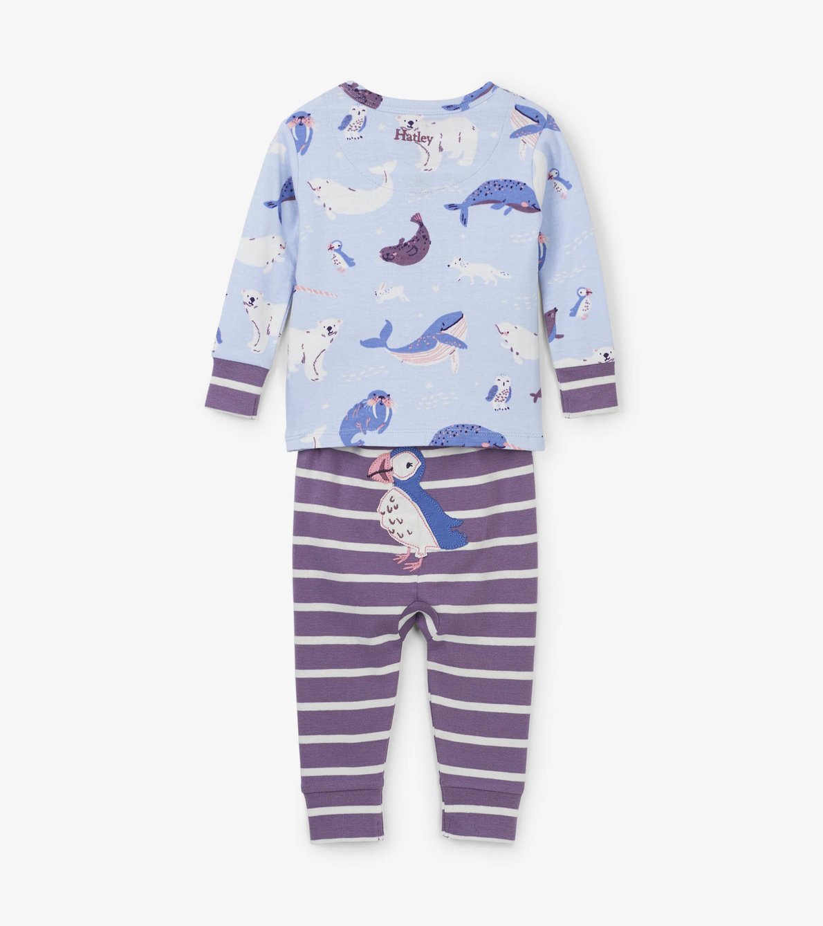 View larger image of Polar Critters Organic Cotton Baby Pajama Set