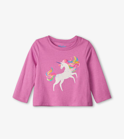 T-shirt à manches longues pour bébé – Licorne dansante