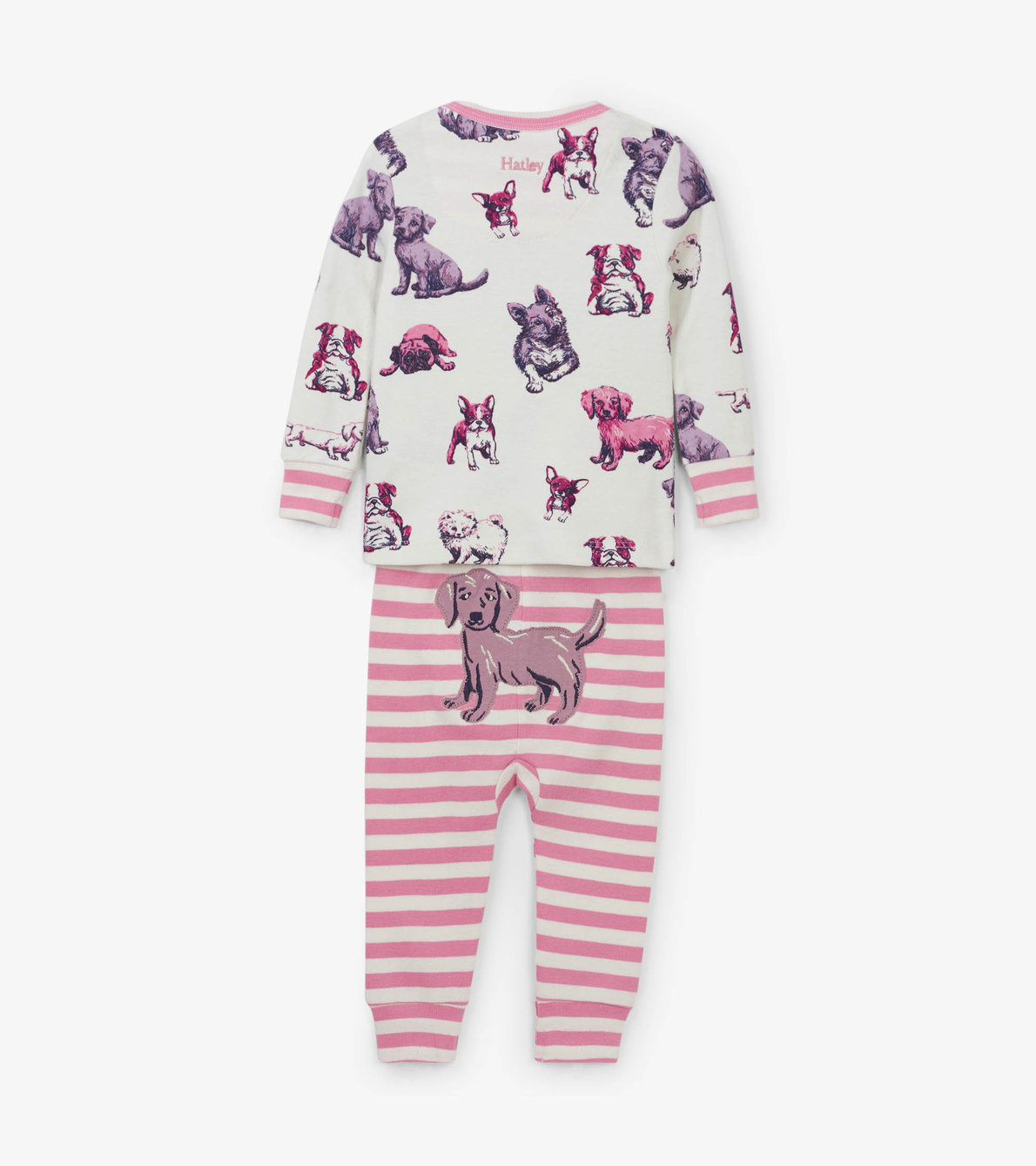 Agrandir l'image de Pyjama en coton bio pour bébé – Chiots tout mignons