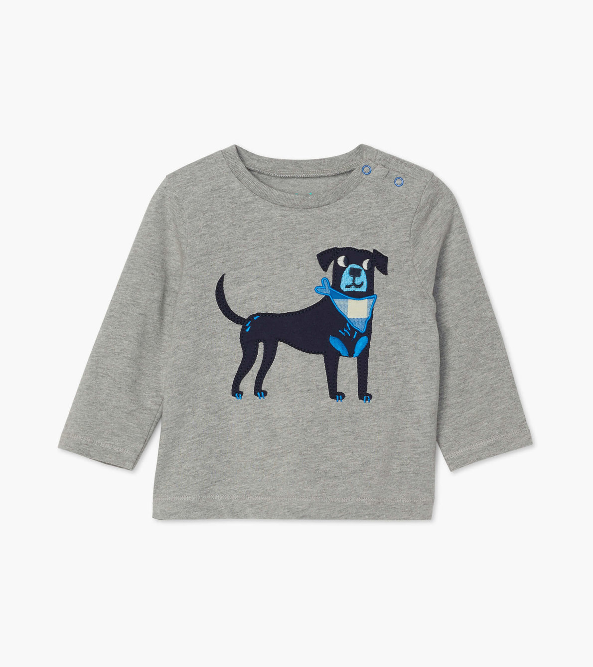 View larger image of Preppy Pup Long Sleeve Baby Tee