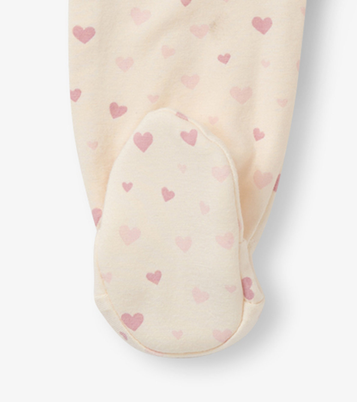View larger image of Pretty Hearts Newborn Ruffle Footed Sleeper