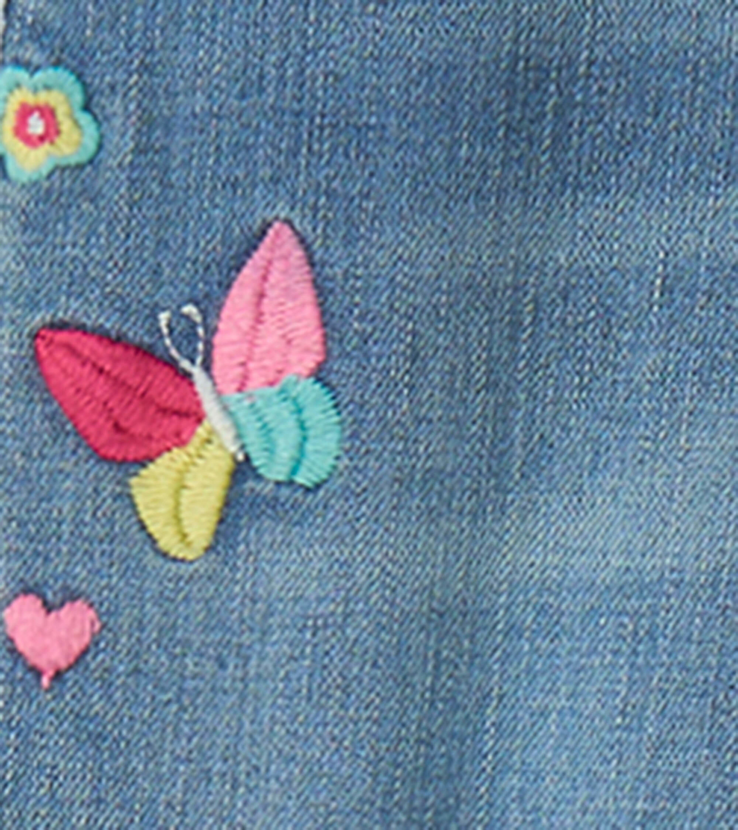 Butterfly Embroidery Jeans