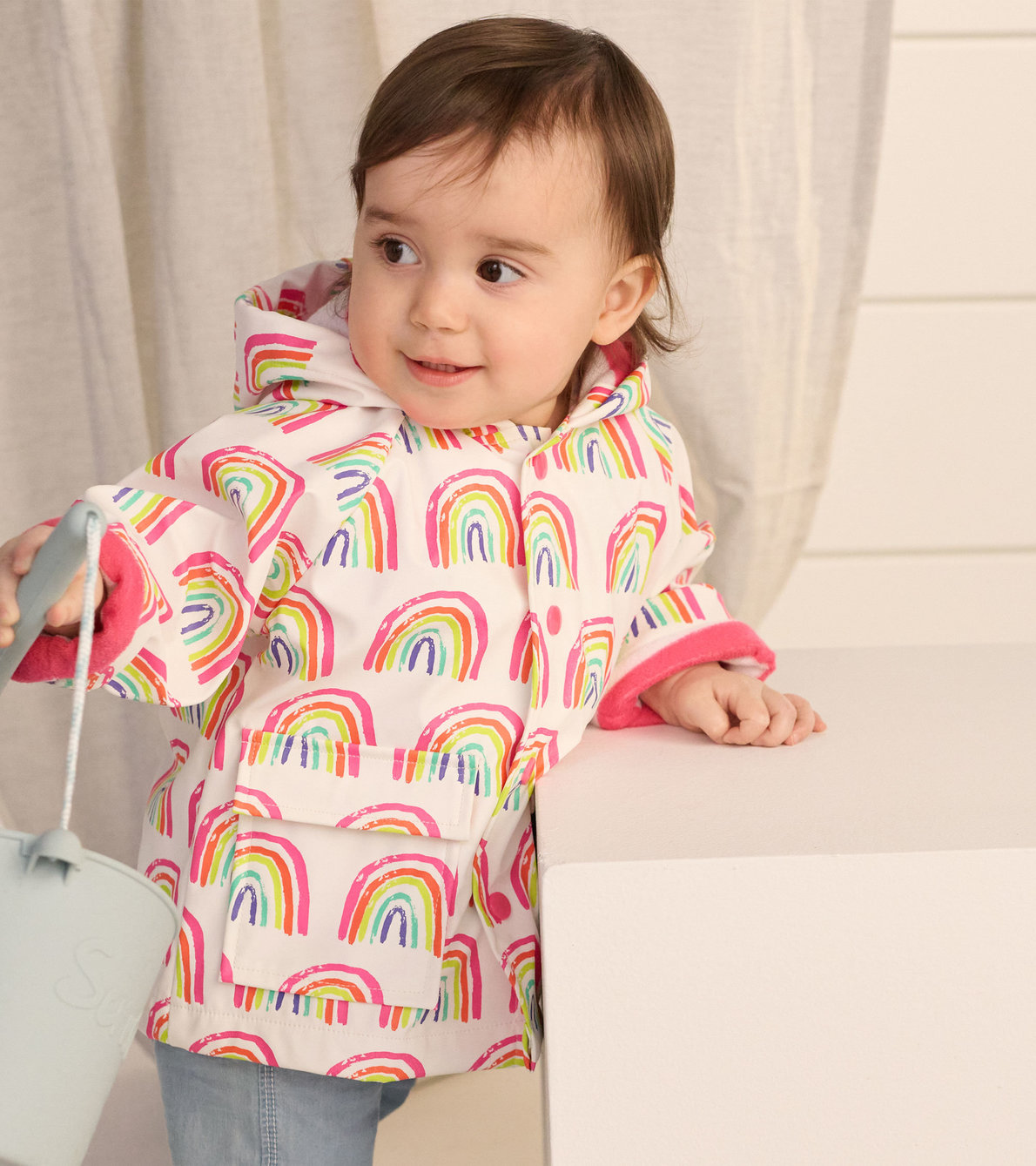 View larger image of Pretty Rainbows Baby Raincoat