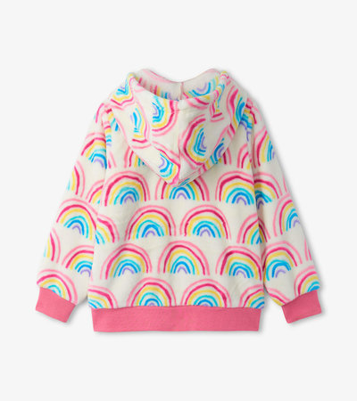 Is That The New Plus Wave Rainbow Striped Hooded Teddy Jacket ??