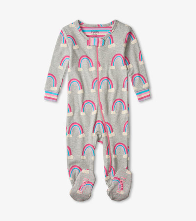 Pretty Rainbows Organic Cotton Footed Coverall