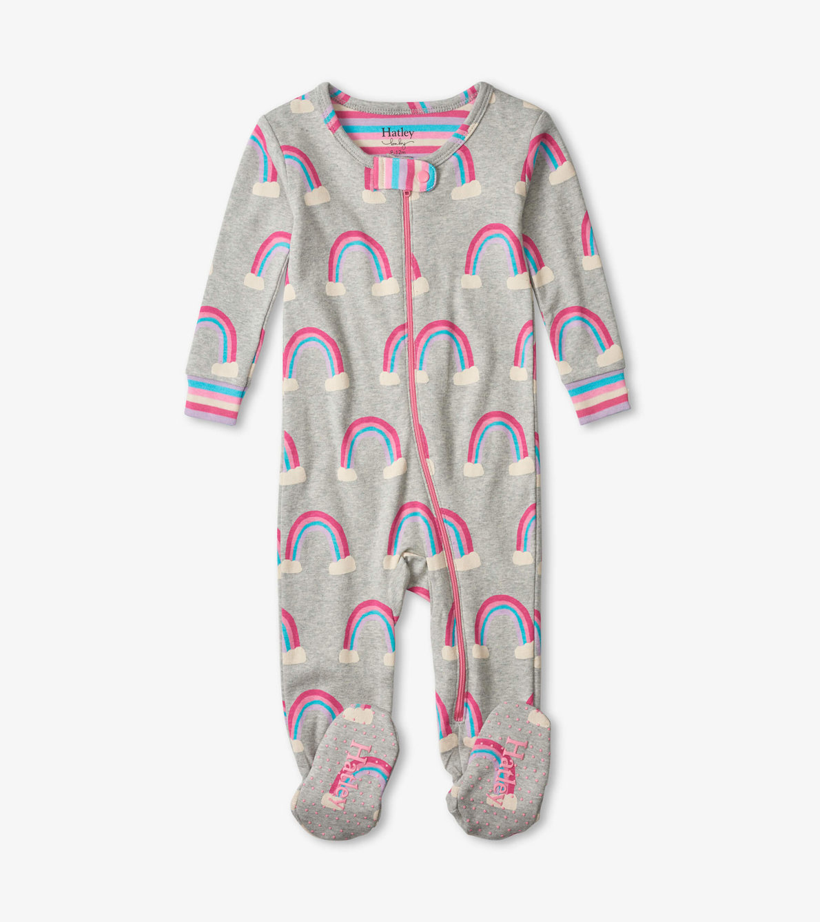 View larger image of Pretty Rainbows Organic Cotton Footed Coverall