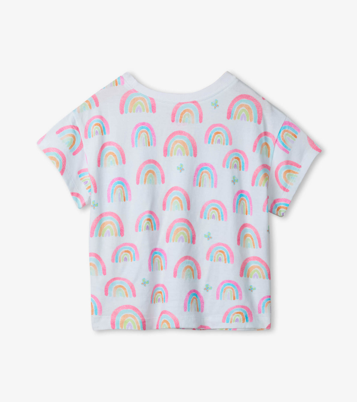 Agrandir l'image de T-shirt ample plissé – Jolis arcs-en-ciel