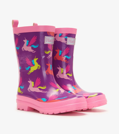 Pretty Unicorn Shiny Kids Rain Boots