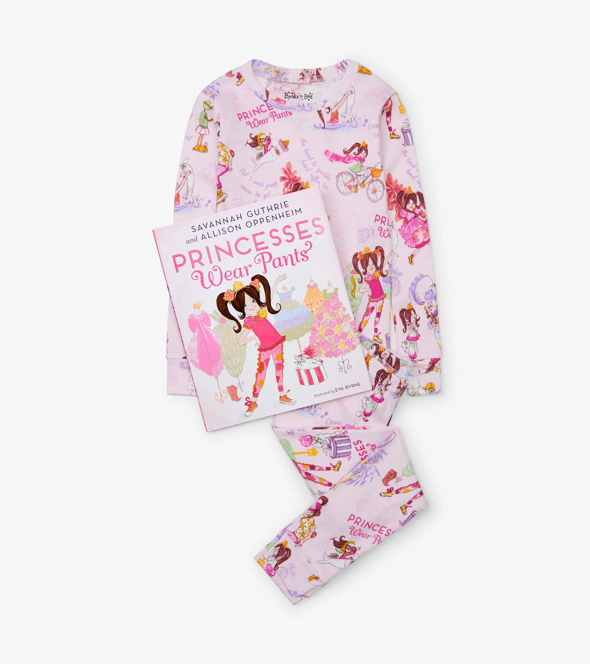 View larger image of Princesses Wear Pants Book and Pajama Set