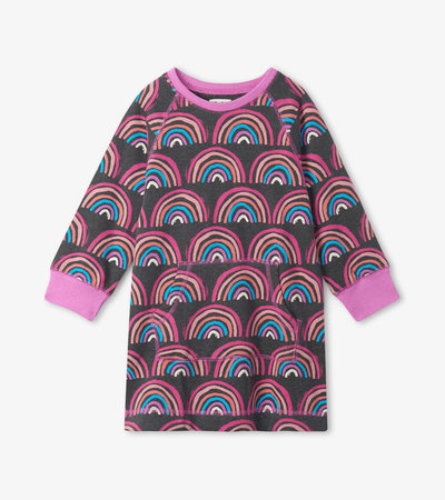 Prismatic Rainbows Sweatshirt Dress