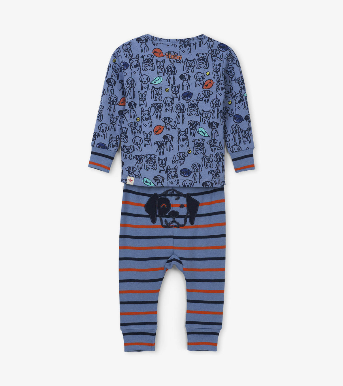 Agrandir l'image de Pyjama en coton bio pour bébé – Amis chiots