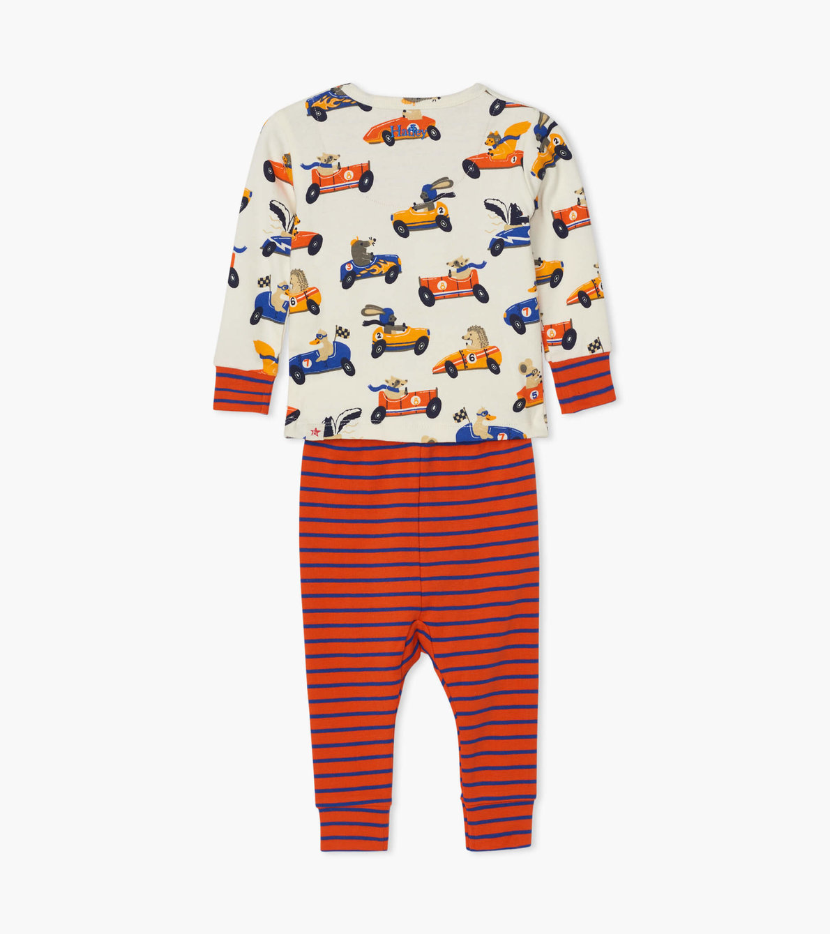 Agrandir l'image de Pyjama en coton biologique pour bébé – Animaux de course
