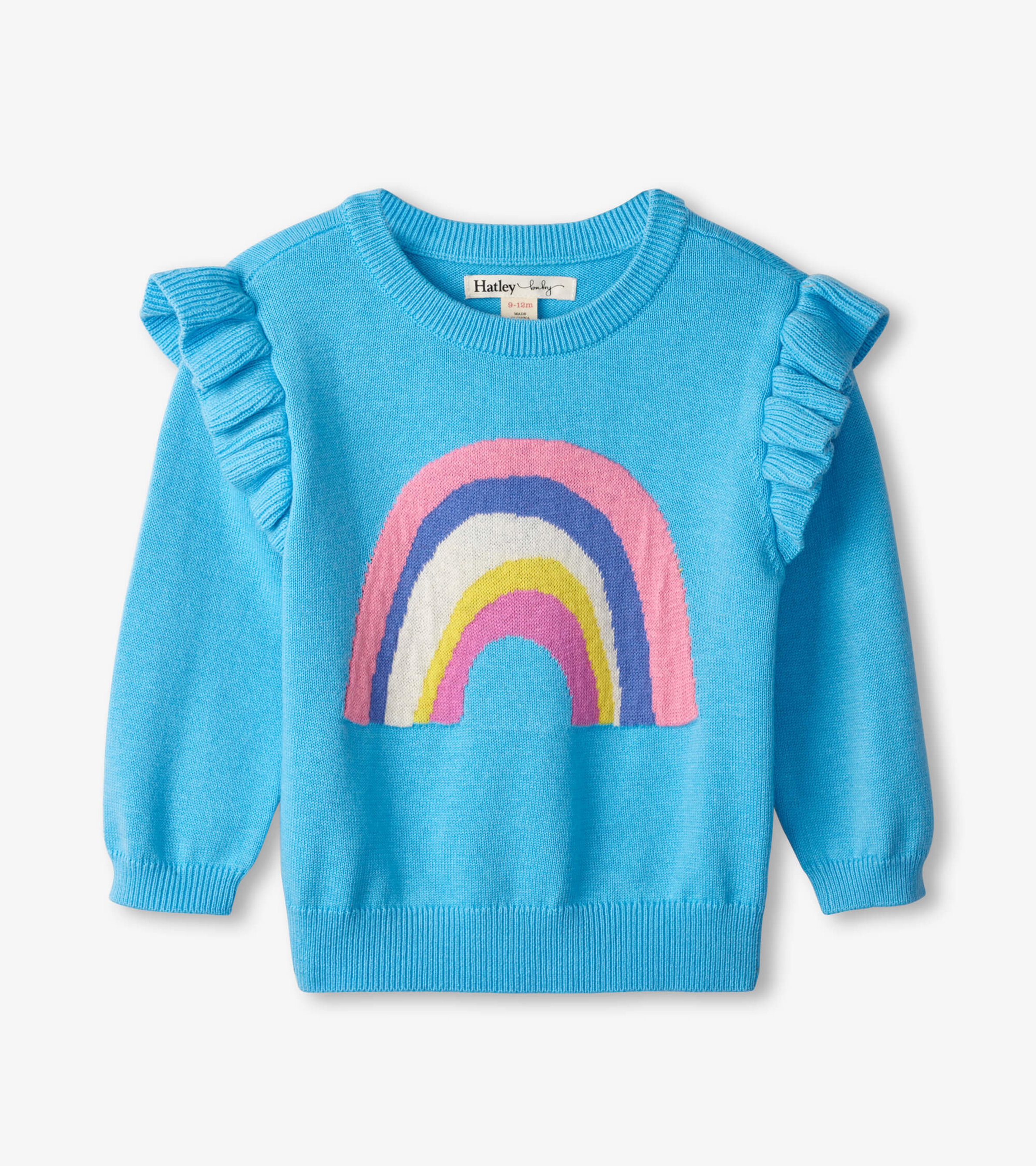 Rainbow Baby Ruffle Sleeve Sweater - Hatley US