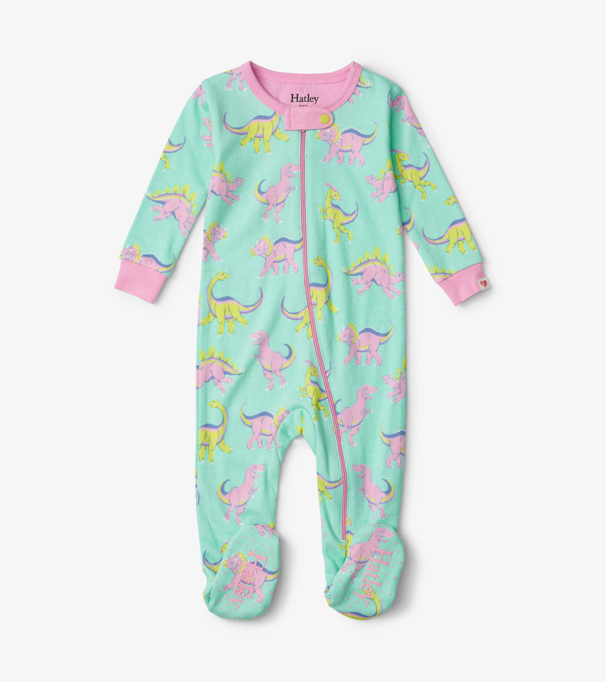 View larger image of Rainbow Dinos Footed Coverall
