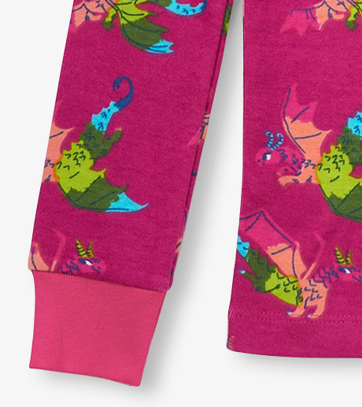 View larger image of Rainbow Dragons Kids Organic Cotton Pajama Set