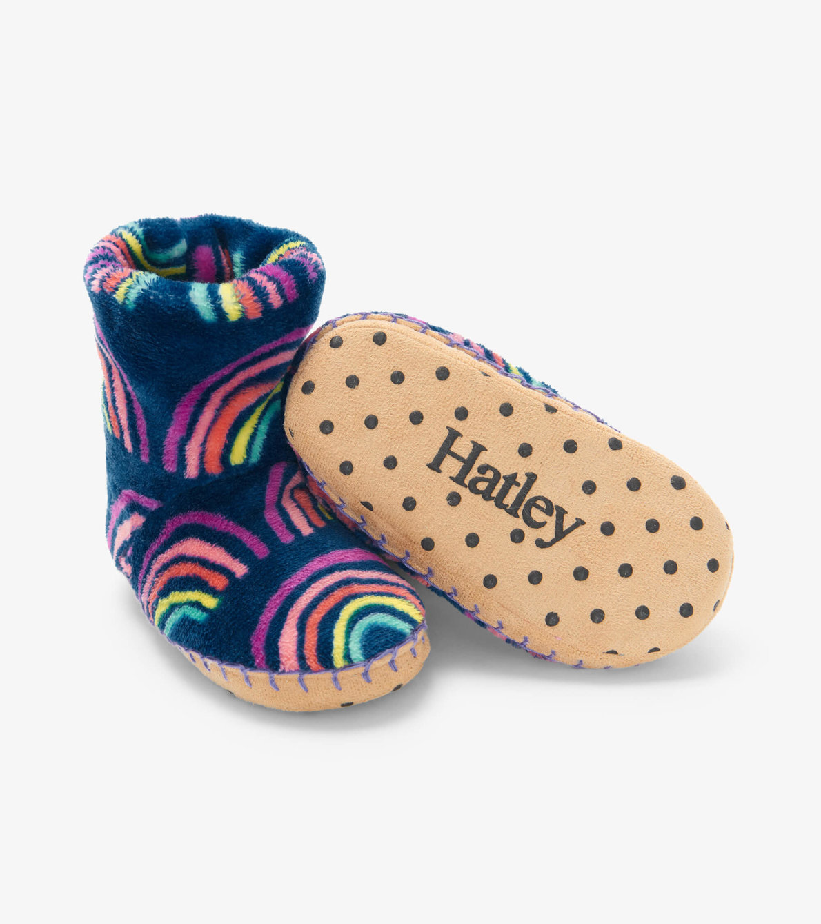View larger image of Rainbow Dreams Fleece Slippers
